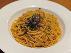 きのことベーコンの和風パスタ